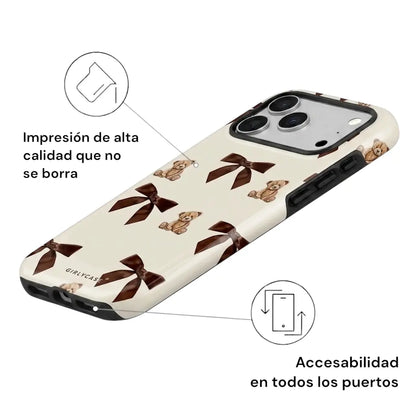 Carcasa Two Protect para iPhone - Bear Cute