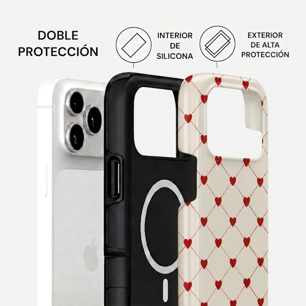 Carcasa Two Protect para iPhone - Sweet Love