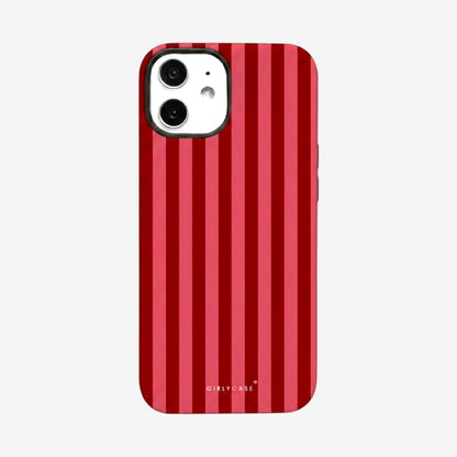 Carcasa Two Protect para iPhone - Cherry Stripe