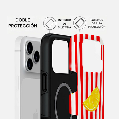 Carcasa Two Protect para iPhone - Lemon Splash