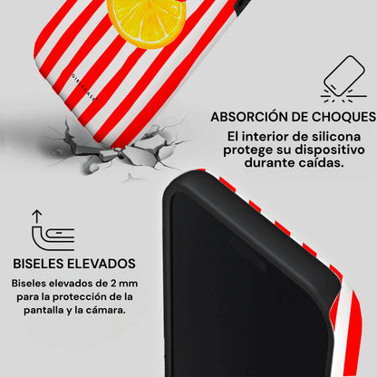 Carcasa Two Protect para iPhone - Lemon Splash