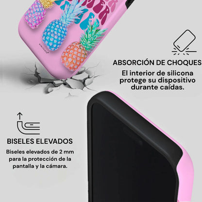 Carcasa Two Protect para iPhone - Piña Tropical