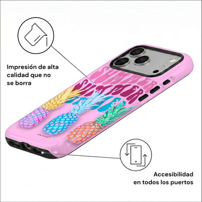Carcasa Two Protect para iPhone - Piña Tropical
