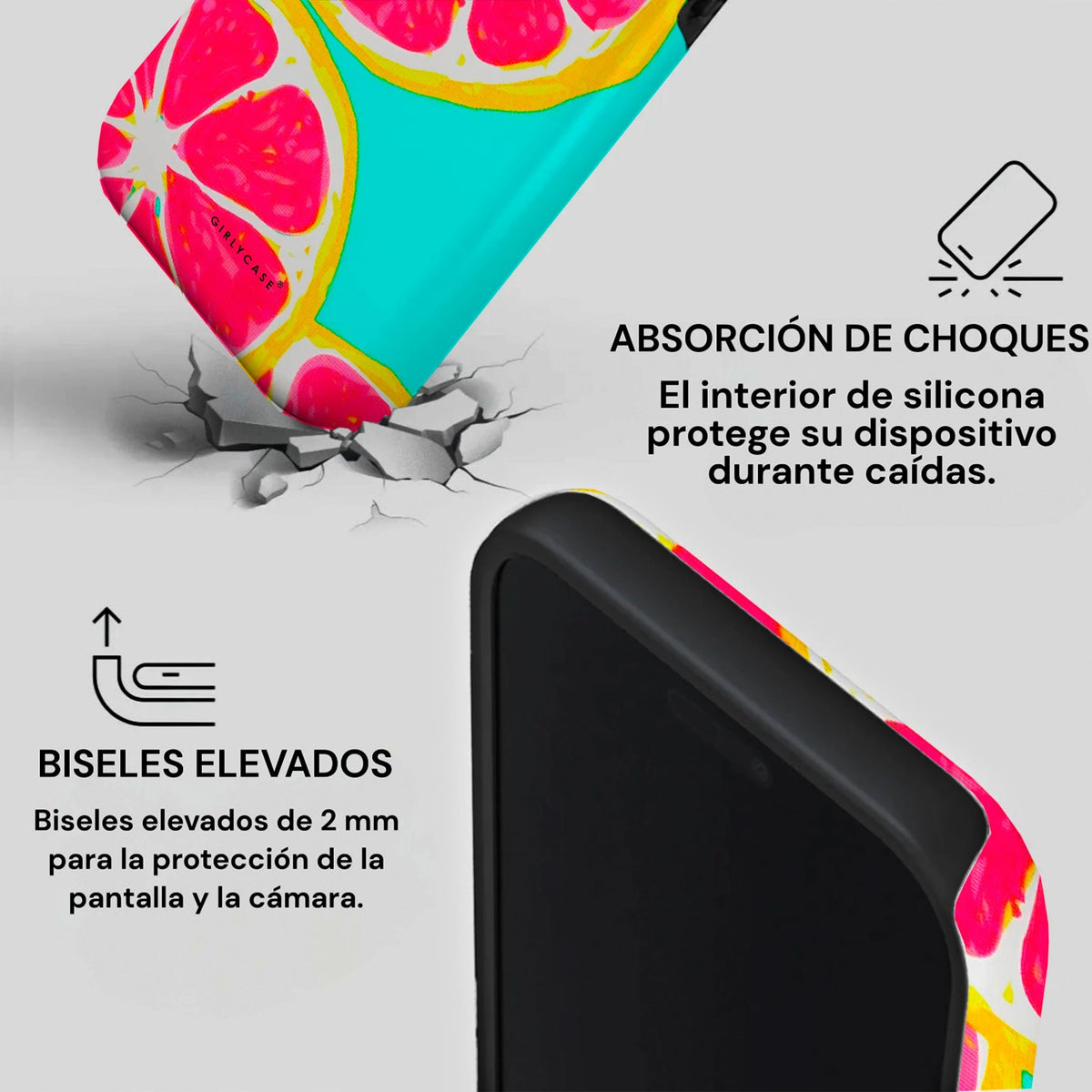 Carcasa Two Protect para iPhone - Pink Lemonade