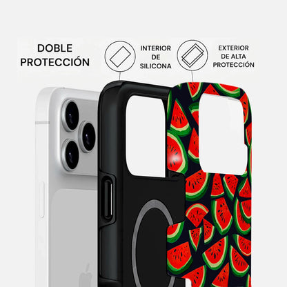 Carcasa Two Protect para iPhone - Sandia Tropical