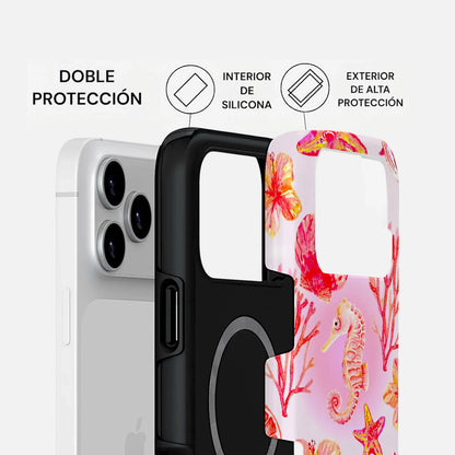 Carcasa Two Protect para iPhone - Sea Bloom