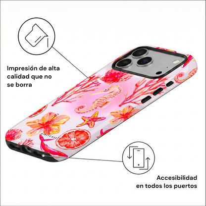 Carcasa Two Protect para iPhone - Sea Bloom