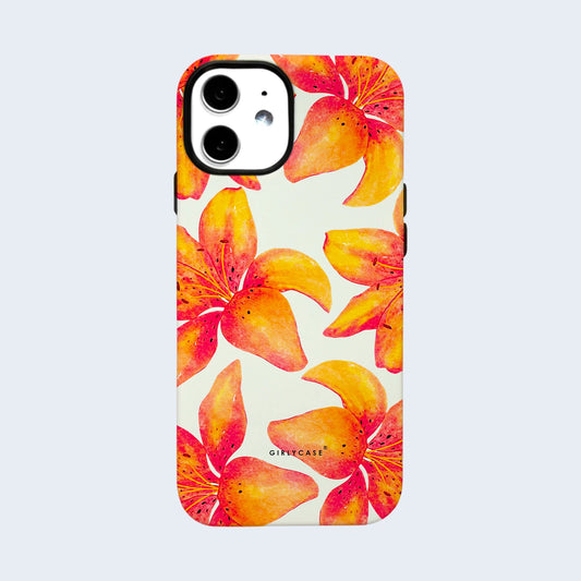 Carcasa Two Protect para iPhone - Lirio Tropical