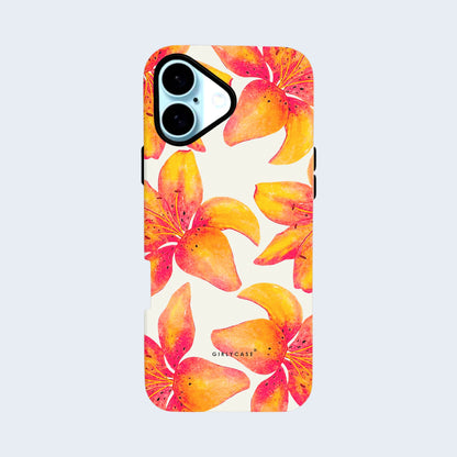Carcasa Two Protect para iPhone - Lirio Tropical