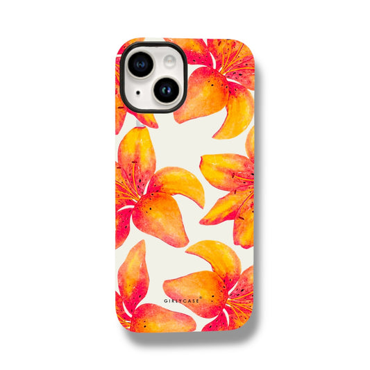 Carcasa Two Protect para iPhone - Lirio Tropical
