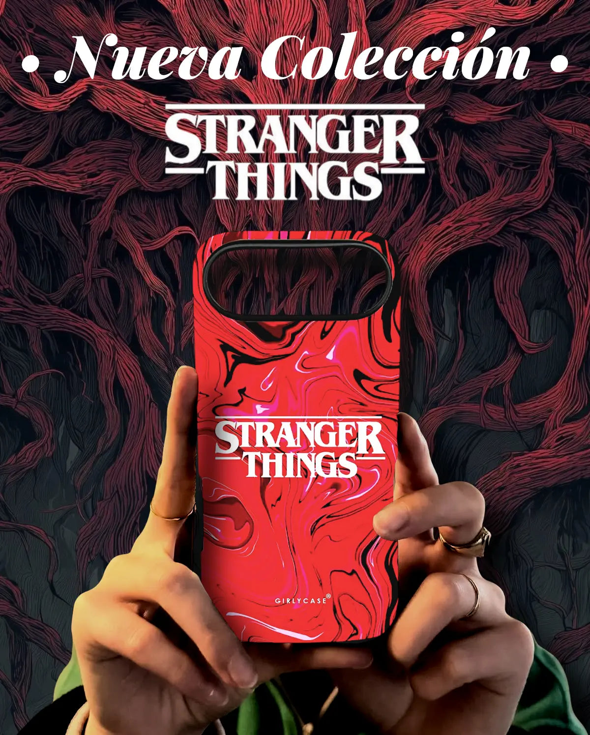 Funda frase Stranger Things TPU silicona iPhone diseño inspirado