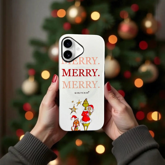 Funda navideña de el grinchpara iPhone 17