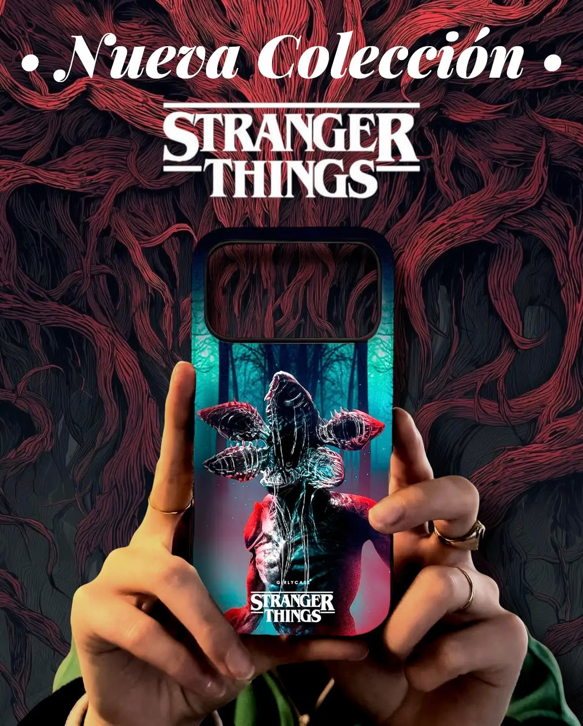 Carcasa exclusiva Demogorgon Upside Down MagSafe iPhone