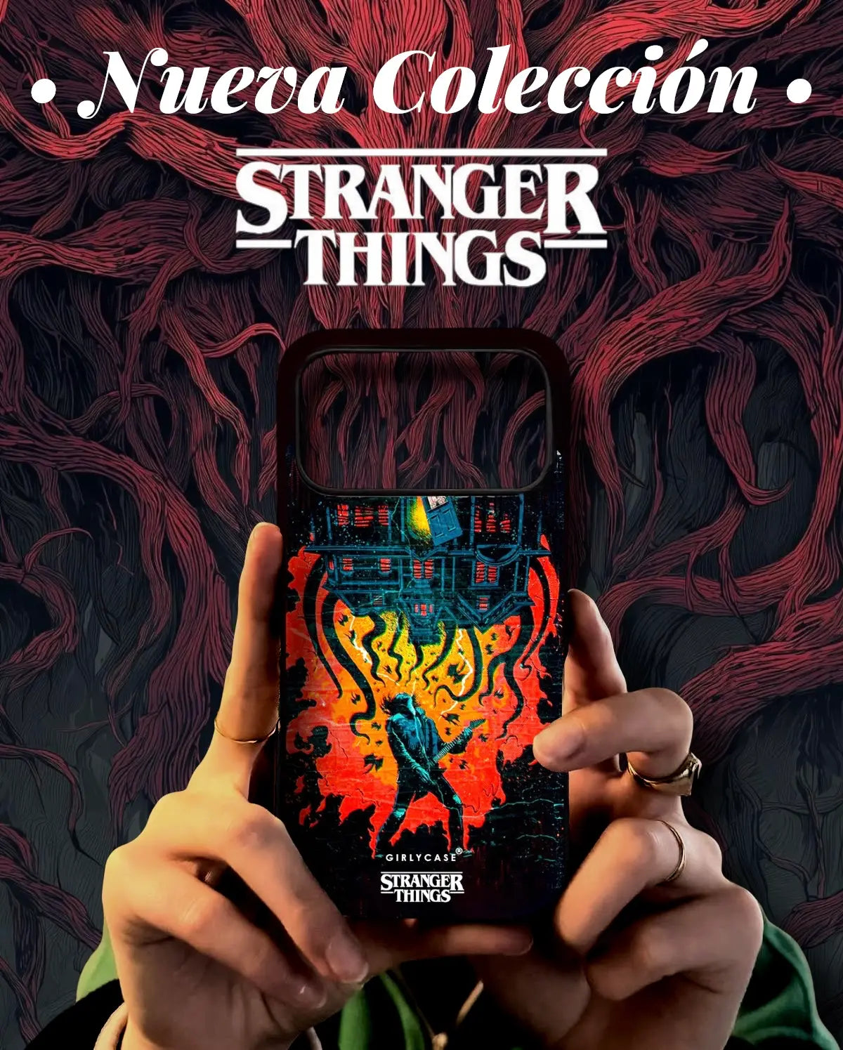 Carcasa exclusiva Eddie Munson Upside Down MagSafe iPhone