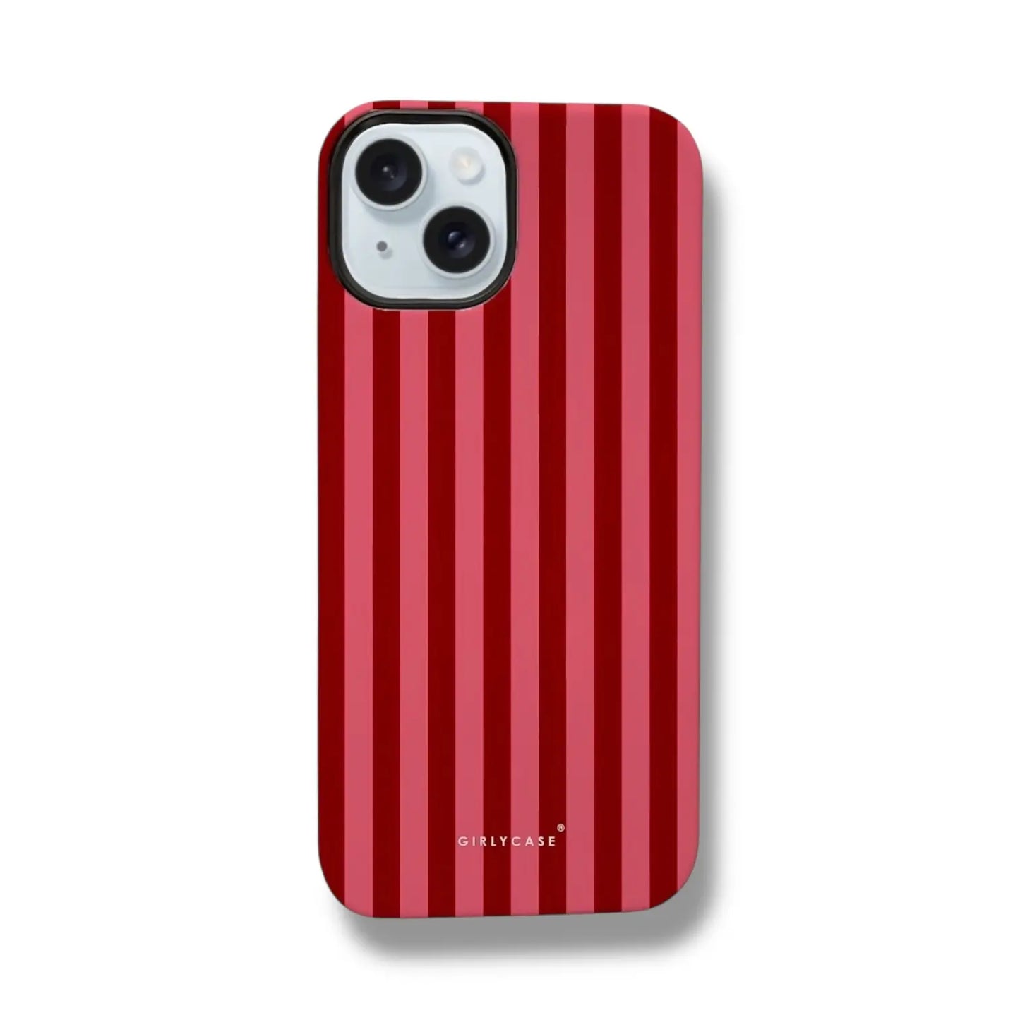Carcasa Cherry Stripe aesthetic para iPhone Chile