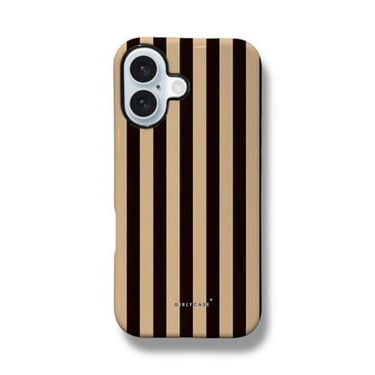 Carcasa Two Protect para iPhone - Latte Stripe