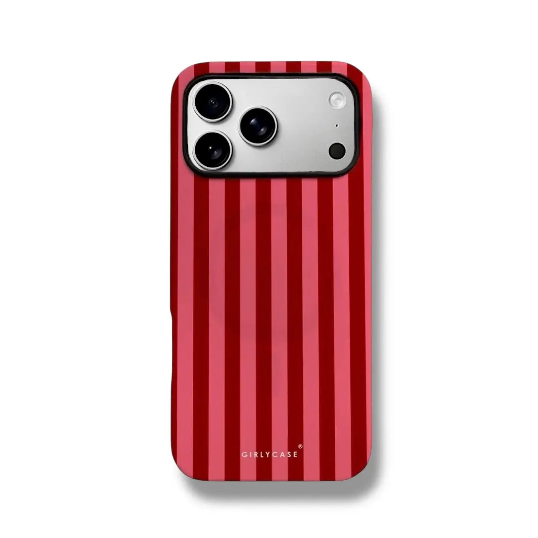 Carcasa Two Protect para iPhone - Cherry Stripe