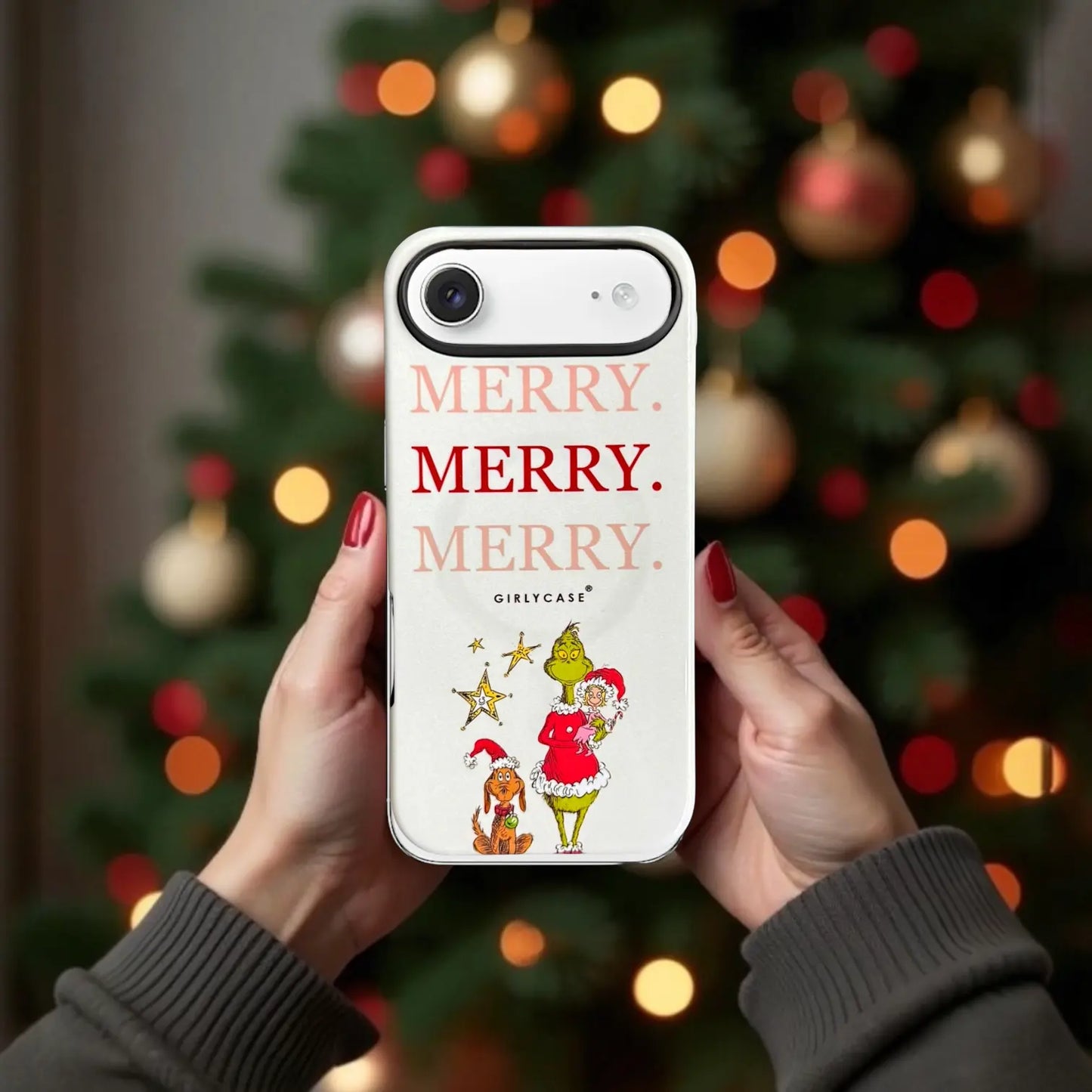 Carcasa navideña del Grinch para iPhone 17 Air