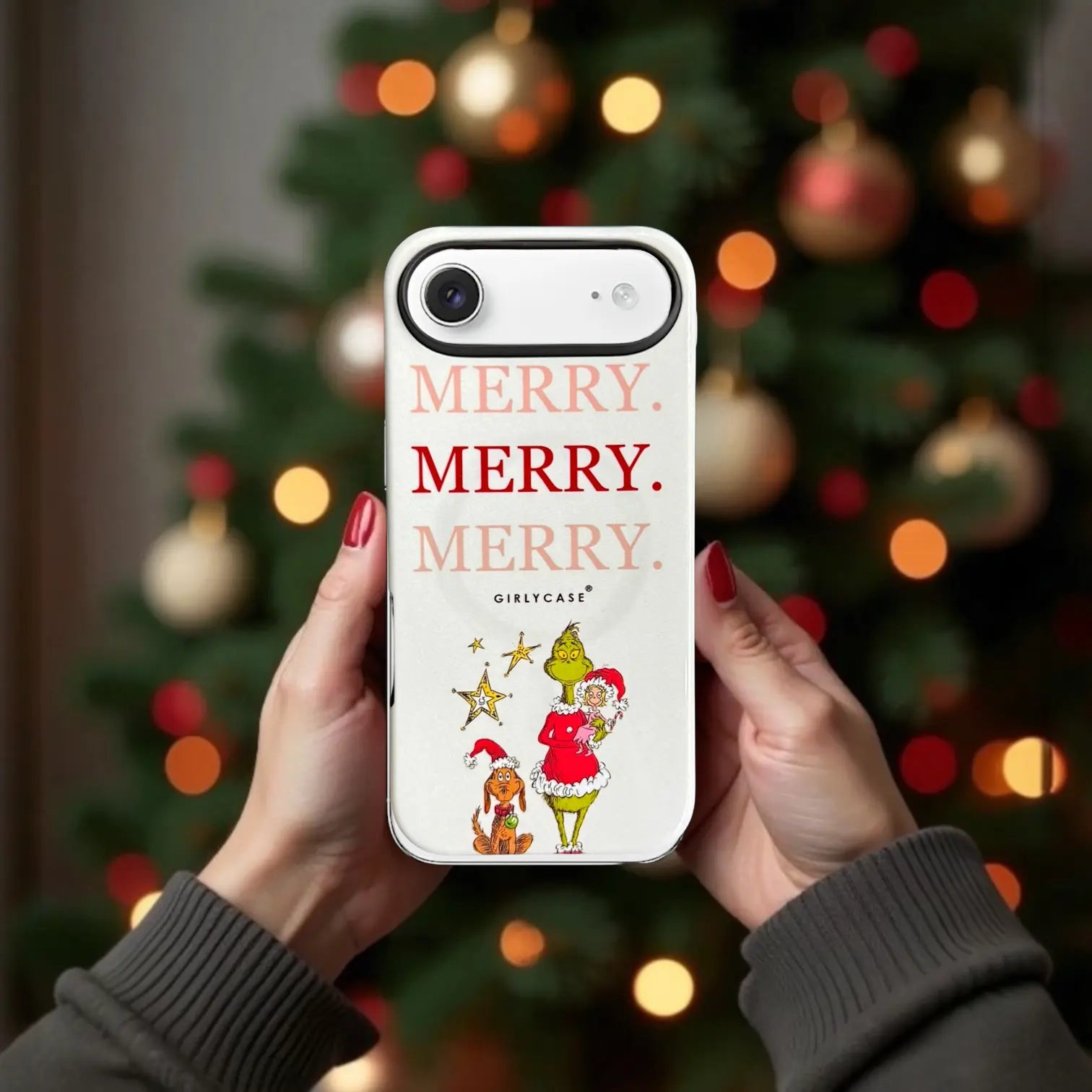 Carcasa navideña del Grinch para iPhone 17 Air