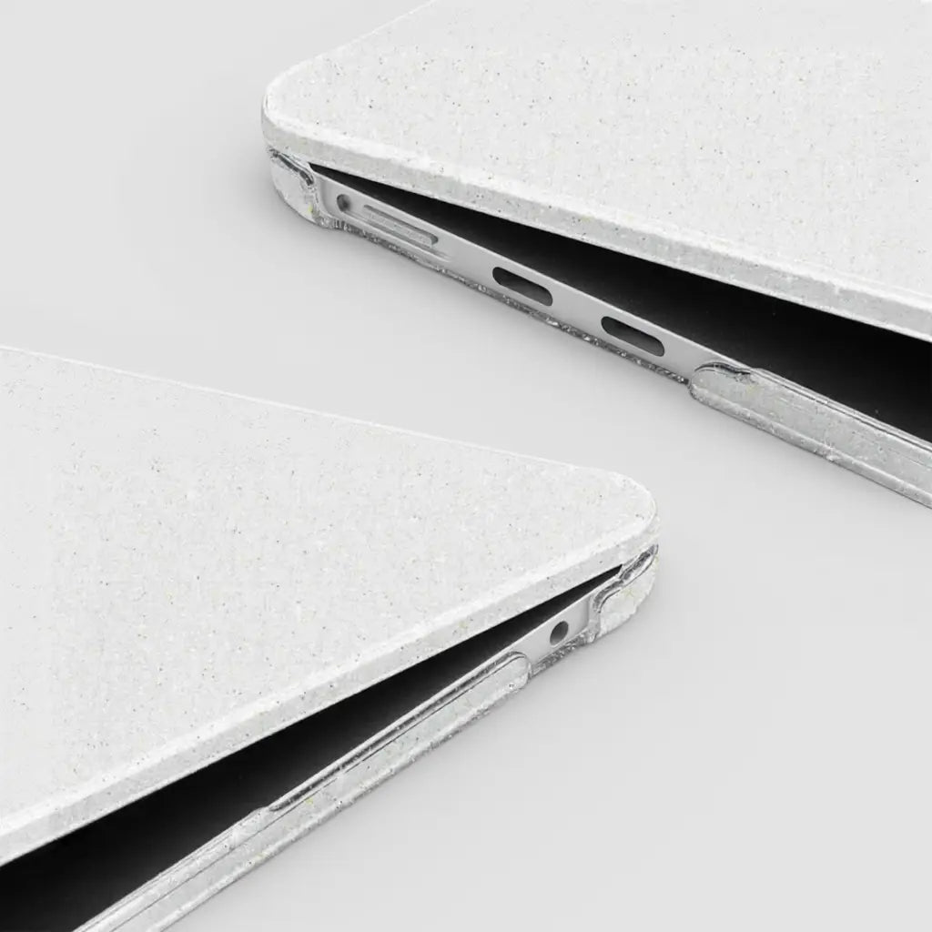 Carcasa Glitter para Macbook transparente con brillos - puertos libres