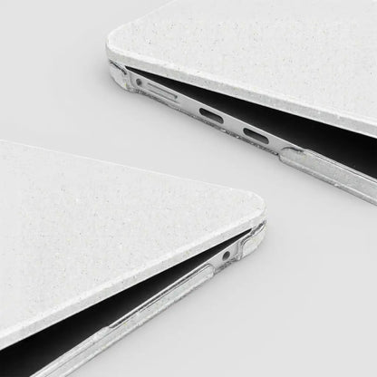 Carcasa Glitter para Macbook transparente con brillos - puertos libres