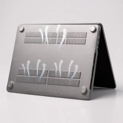 Case slim para macbook - ranuras de ventilación inferior