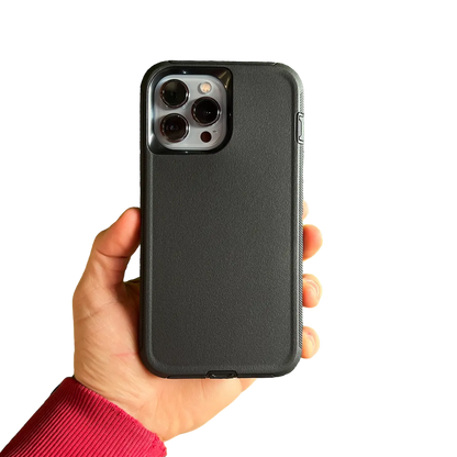 Funda antishock en vista trasera con calce robusto para iPhone
