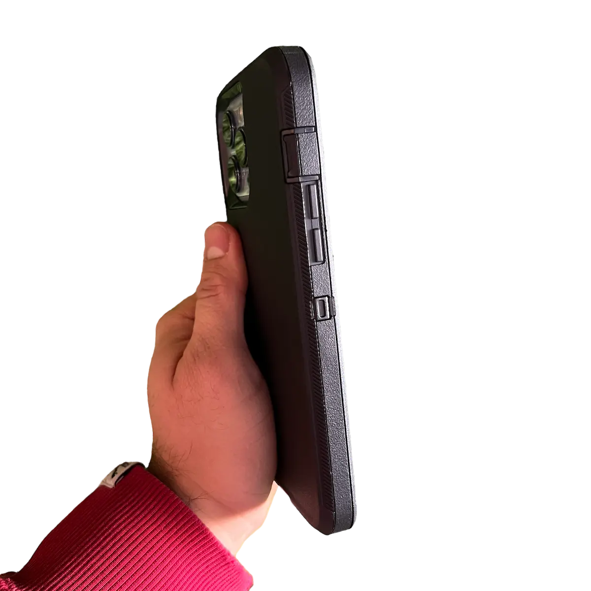 Protección en botones que no impiden el uso adecuado de la carcasa Shield Compact