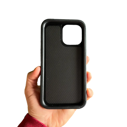 Interior de goma EVA de la carcasa súper resistente para mejor cuidado del vidrio trasero del iPhone