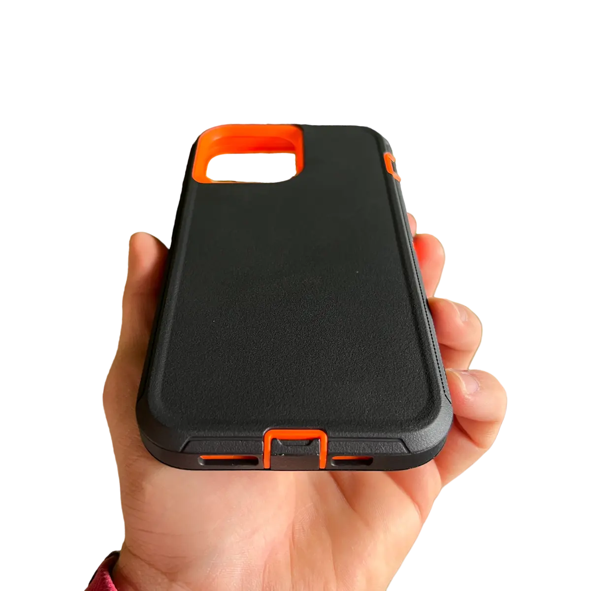 Case robusta con protección de caucho endurecido