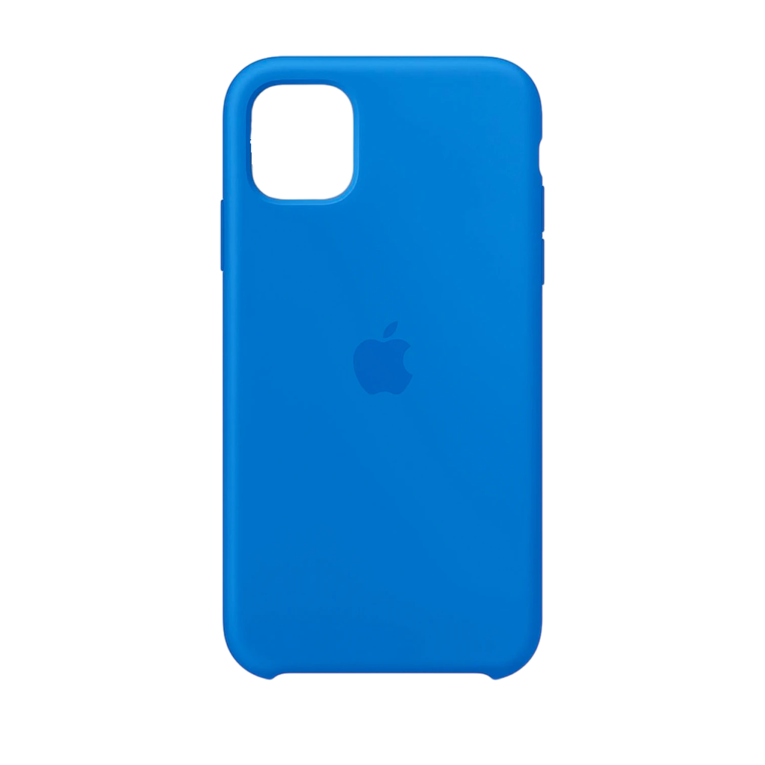 Funda de silicona premium para iPhone 11 Pro Max en color azul eléctrico