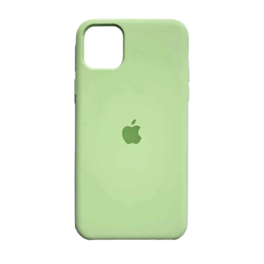 Carcasa de Silicona Premium para iPhone - Verde Claro