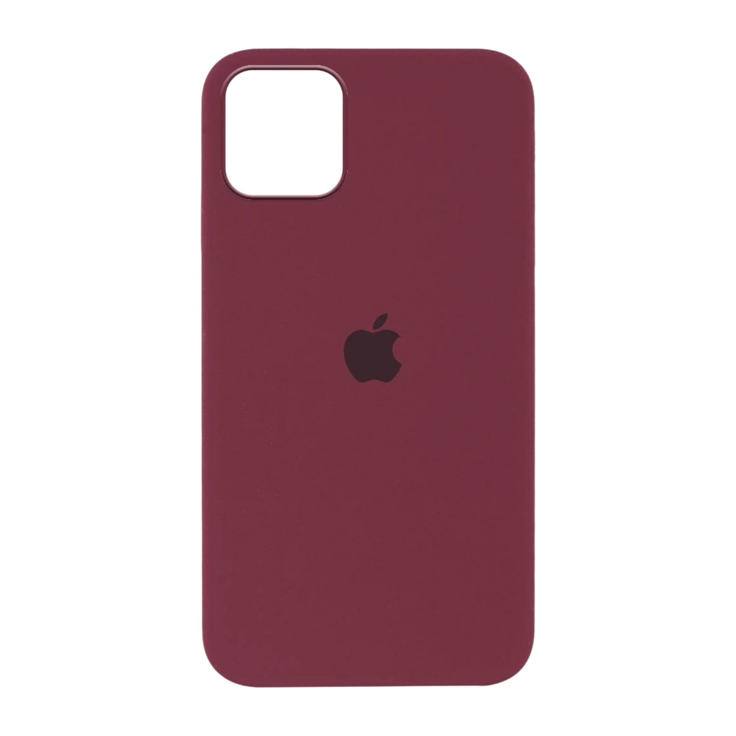 Carcasa de Silicona Premium para iPhone - Vinotinto