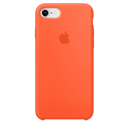Carcasa de Silicona Premium para iPhone - Naranja