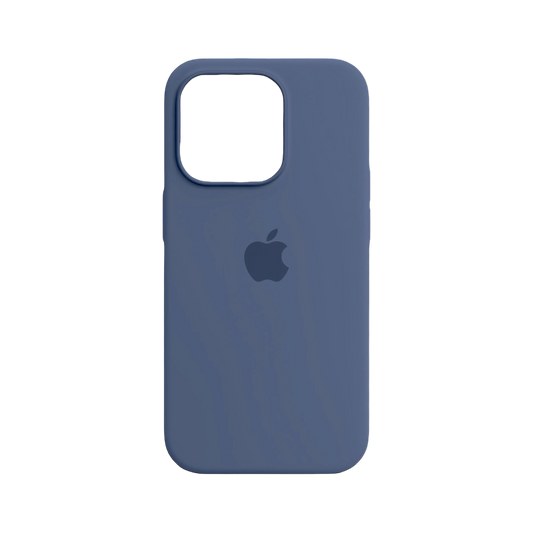Carcasa de Silicona Premium para iPhone - Azul Piedra