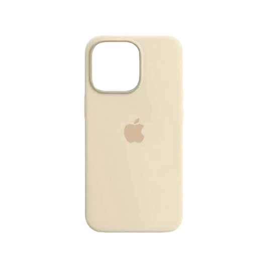 Carcasa de Silicona Premium para iPhone - Hueso