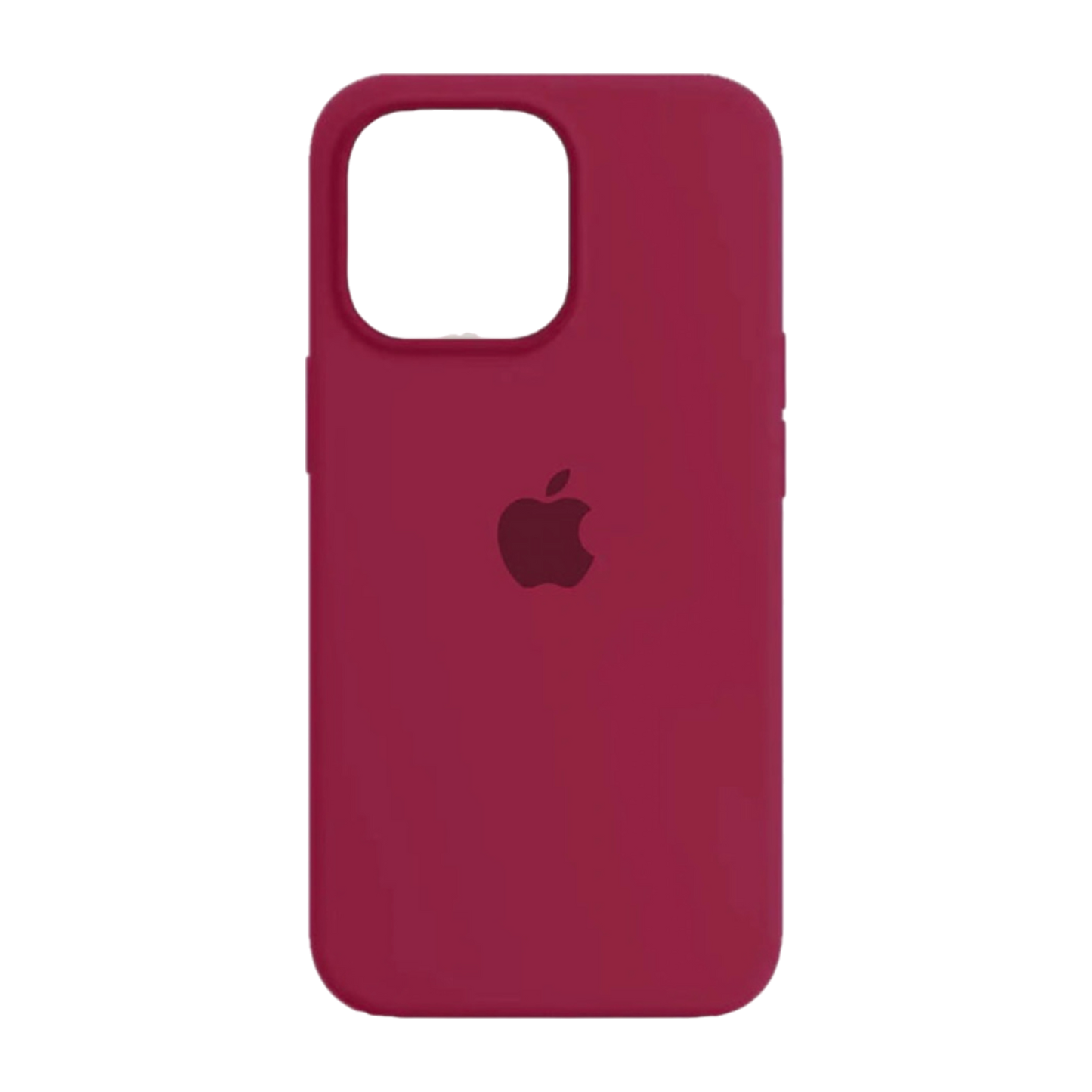 Carcasa de Silicona Premium para iPhone - Vinotinto