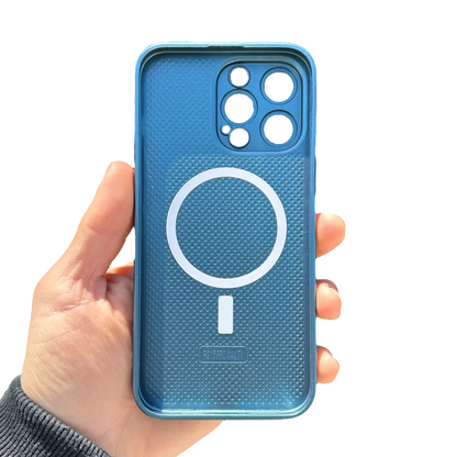 Carcasa Slim Glass con MagSafe: Azul Pacífico