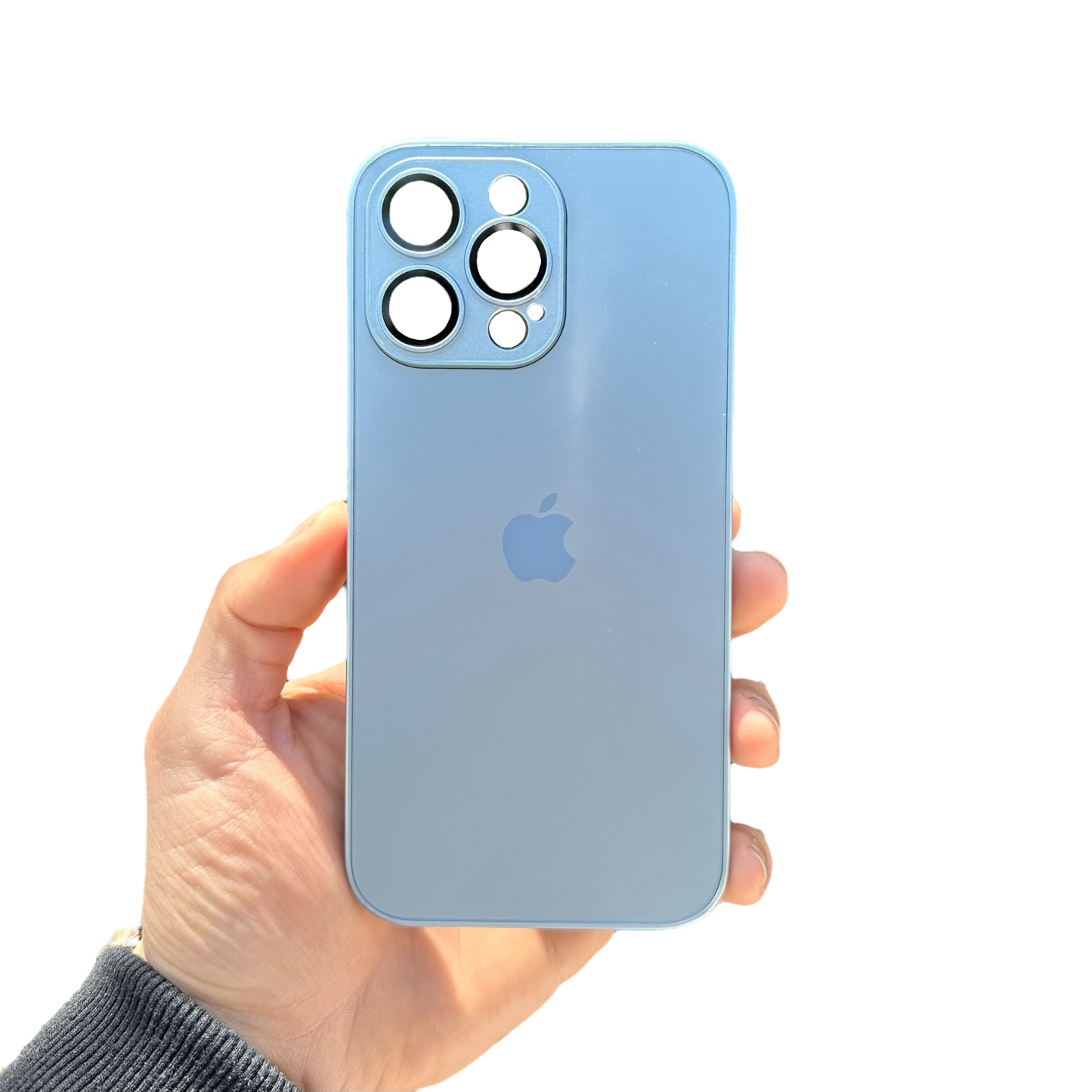 Carcasa Slim Glass con MagSafe: Azul Sierra