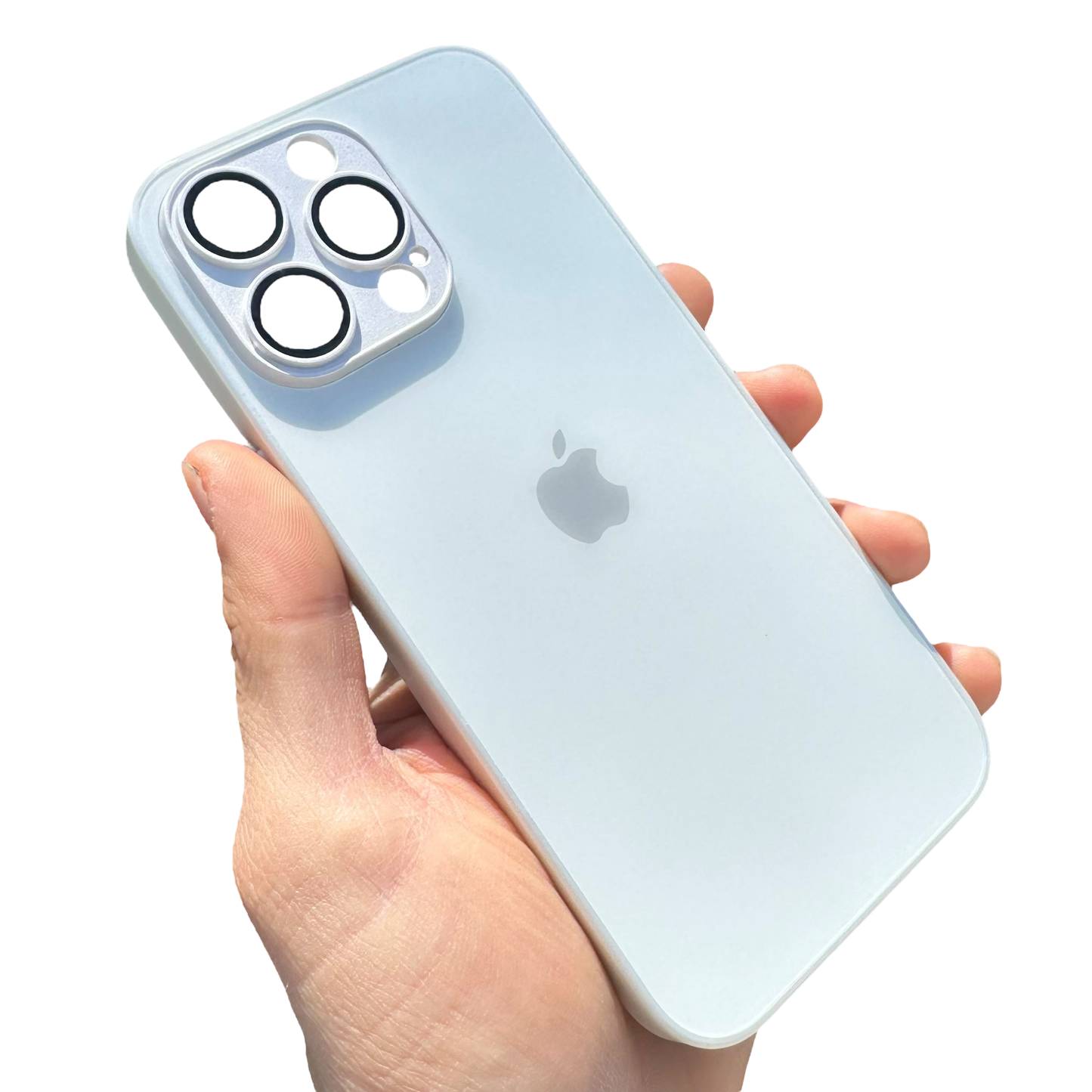 Carcasa Slim Glass con MagSafe: Blanco Perla