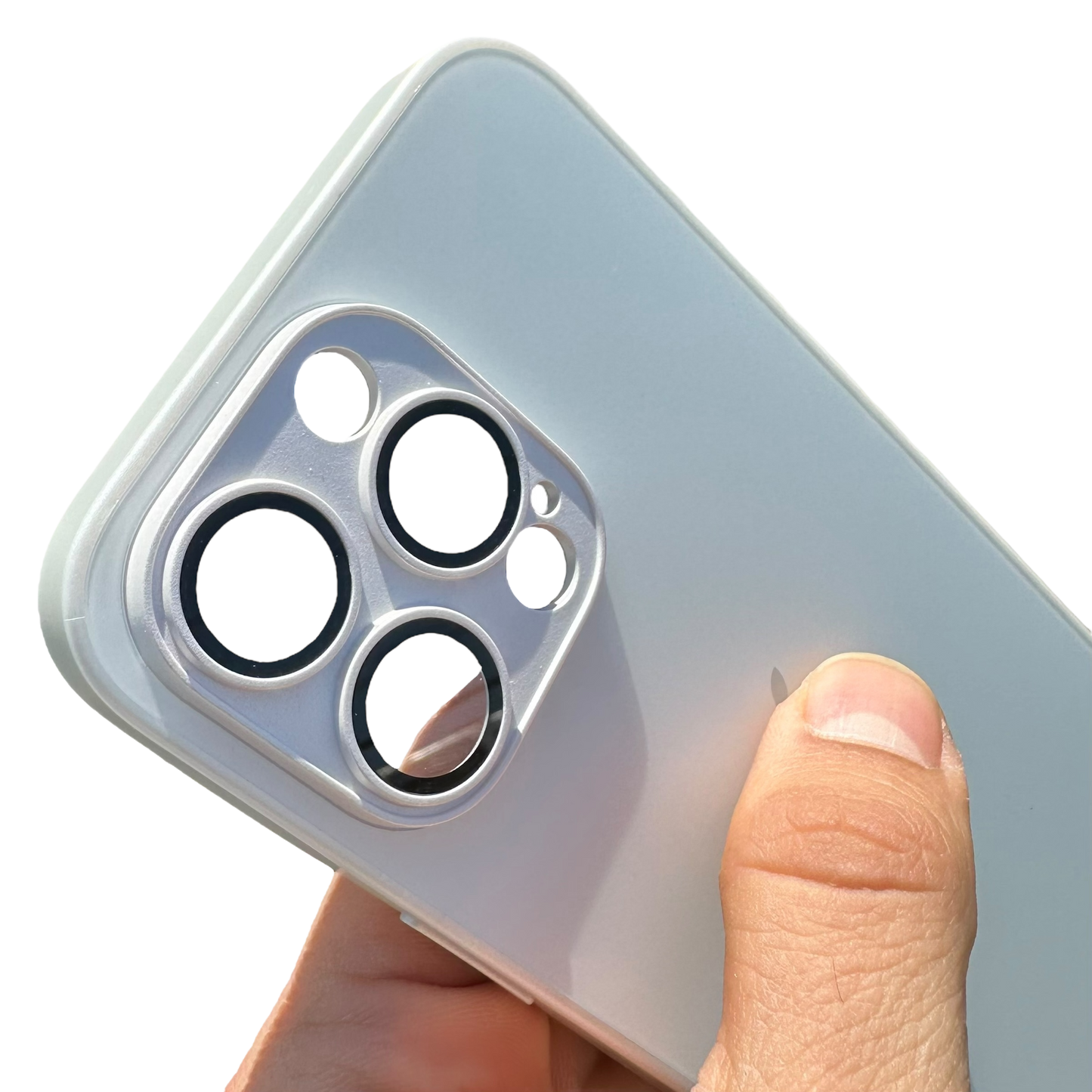 Carcasa Slim Glass con MagSafe: Blanco Perla
