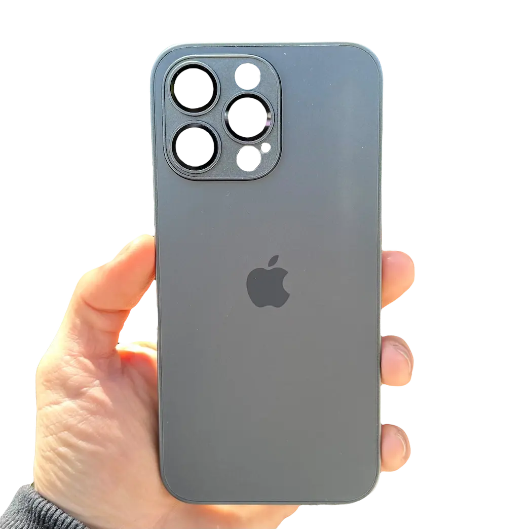 Carcasa Slim Glass con MagSafe: Grafito