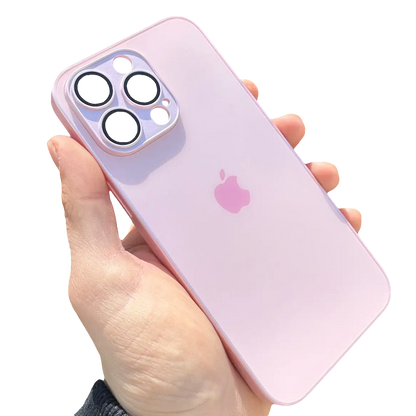 Carcasa Slim Glass con MagSafe: Rosa Claro