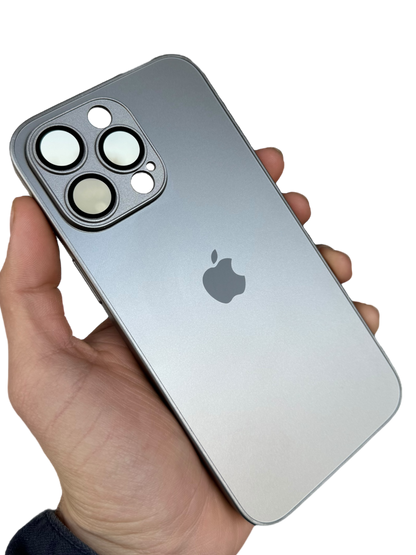 Carcasa Slim Glass con MagSafe: Titanio