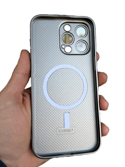 Carcasa Slim Glass con MagSafe: Titanio