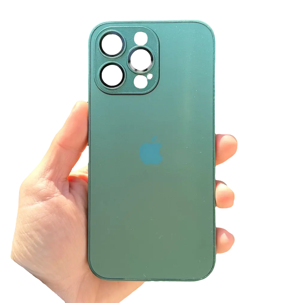 Carcasa Slim Glass con MagSafe: Verde Alpino