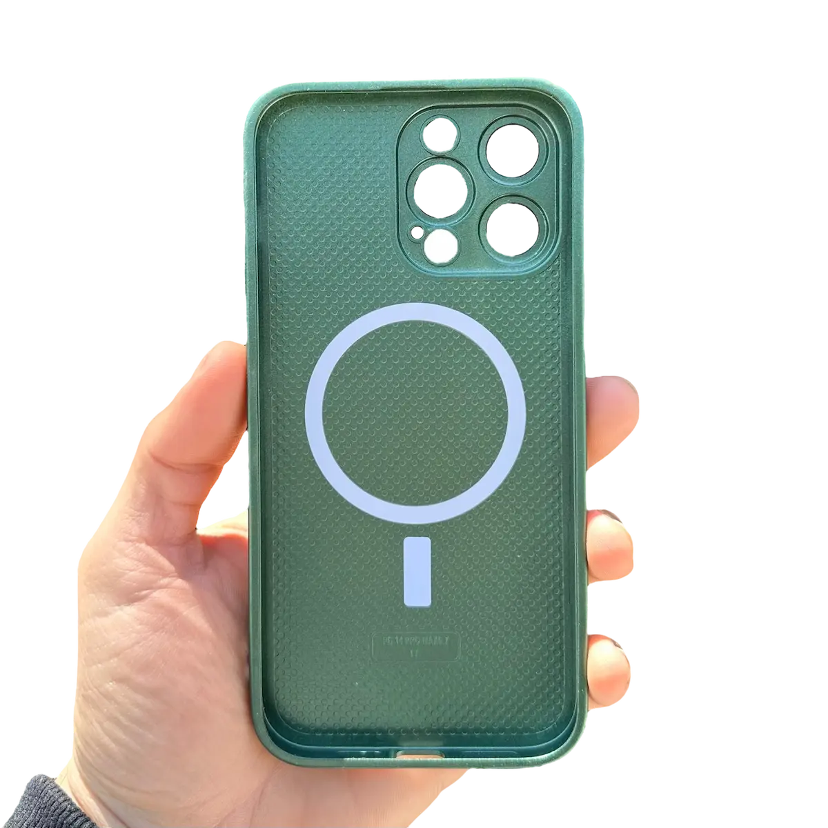 Carcasa Slim Glass con MagSafe: Verde Alpino