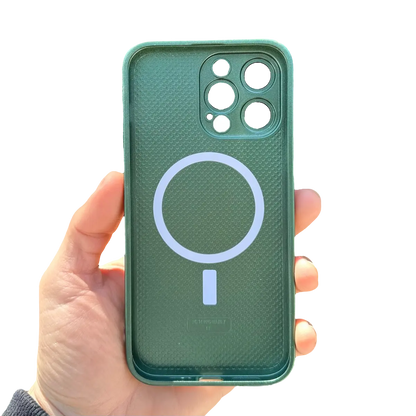Carcasa Slim Glass con MagSafe: Verde Alpino