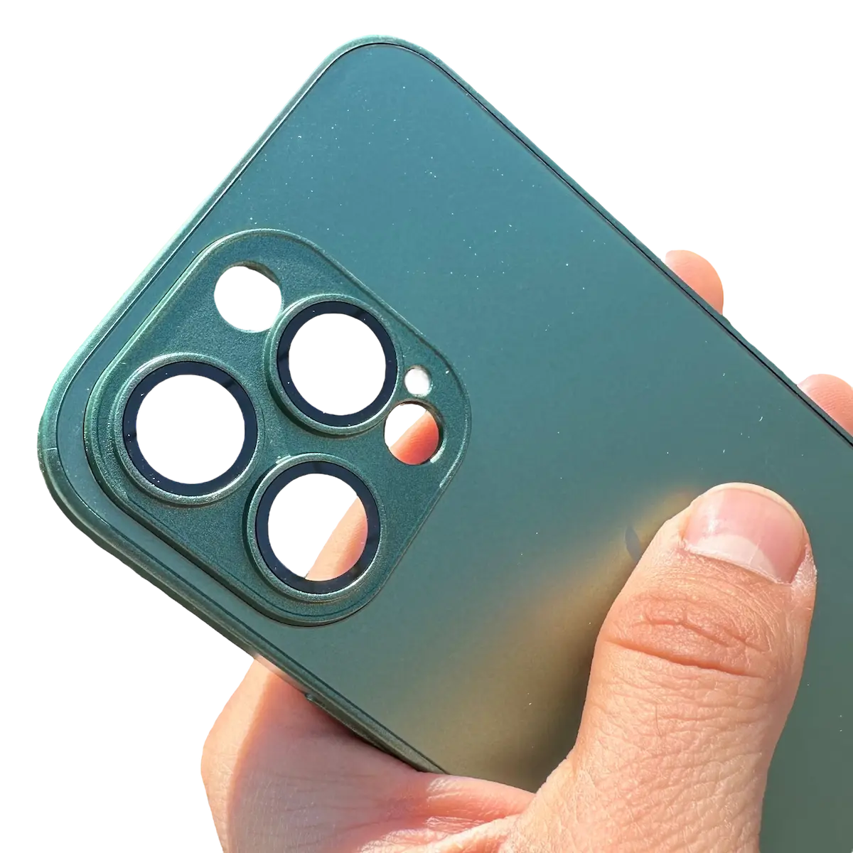 Carcasa Slim Glass con MagSafe: Verde Alpino