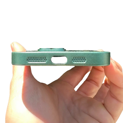 Carcasa Slim Glass con MagSafe: Verde Alpino